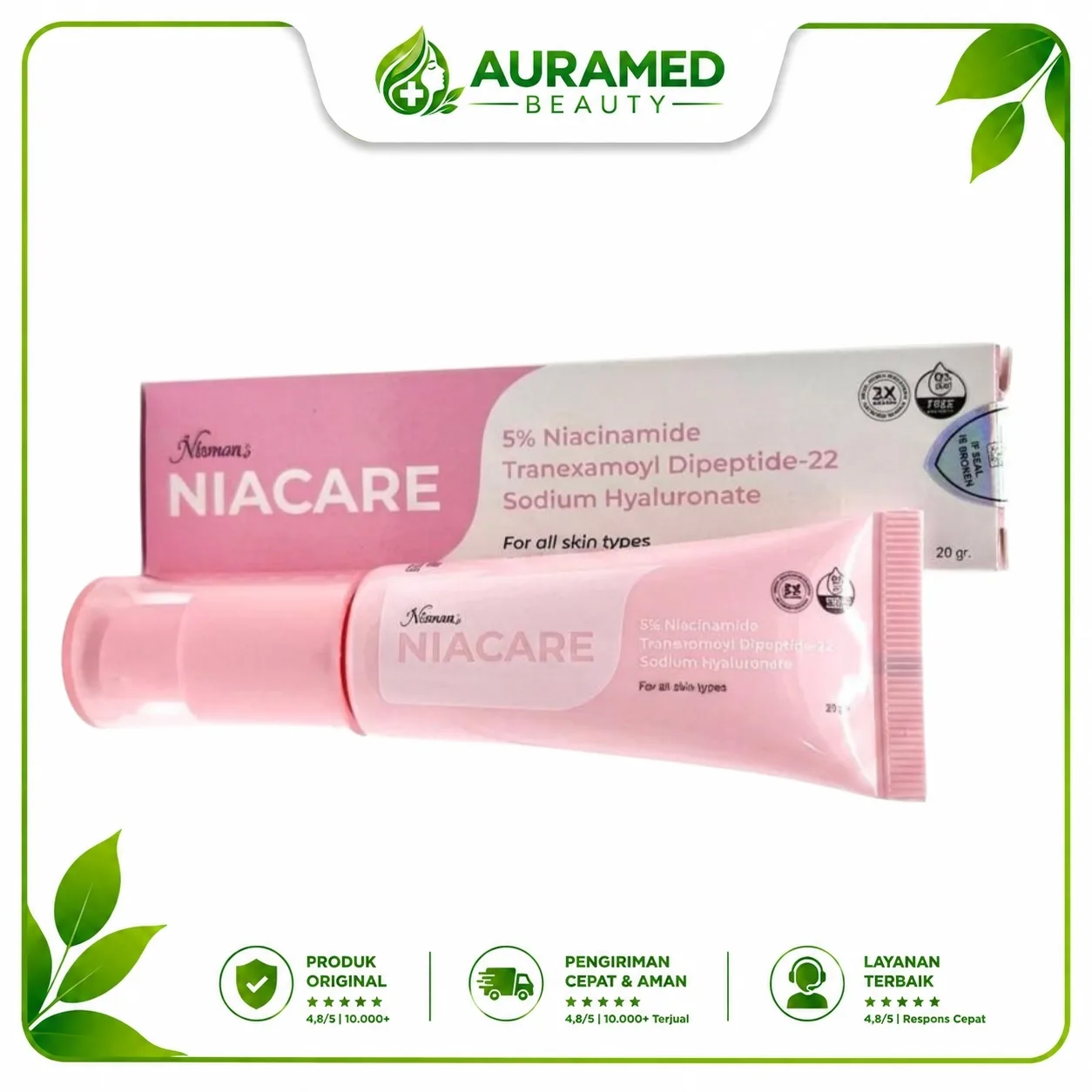 Niacare Niacinamide 5% 20gr / Mencerahkan wajah dan menyamarkan flex hitam